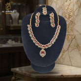Royal Red Stone Jewelry Suite