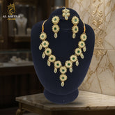 Emerald Green & Golden Royal Mala Set